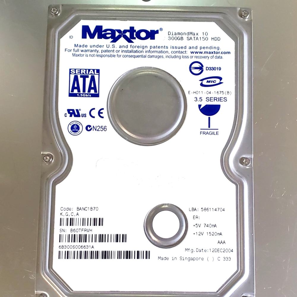 Hard Drive 300GB HDD